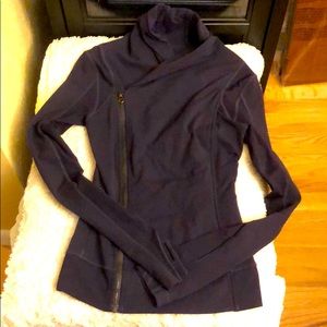 Lululemon double zippered jacket in dark purple